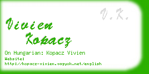 vivien kopacz business card